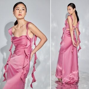 NWT Nana Jacqueline Caroline Dress in Magenta Pink Size Medium